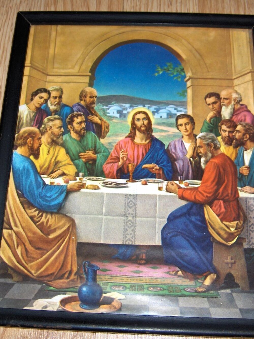 Vintage Last Supper, Framed Print